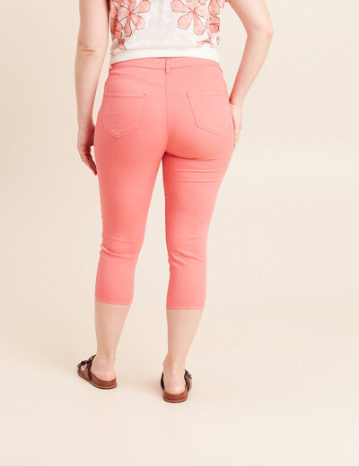 Pantacourt magique Le L&eacute;ger coupe droite rose vif femme