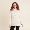 Parka à capuche sable femme