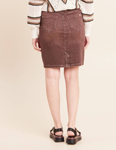 Jupe magique l'unique marron clair femme