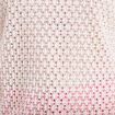 Blouse manches courtes crochet ecru femme
