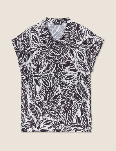 Chemise sans manches noir femme