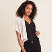Gilet manches courtes couleur or femme