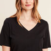 T-shirt manches courtes noir femme