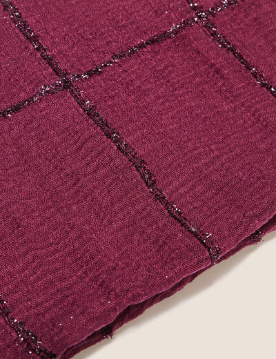 Foulard bordeaux femme
