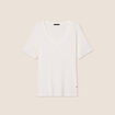 T-shirt manches courtes ecru femme