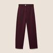 Pantalon bordeaux femme