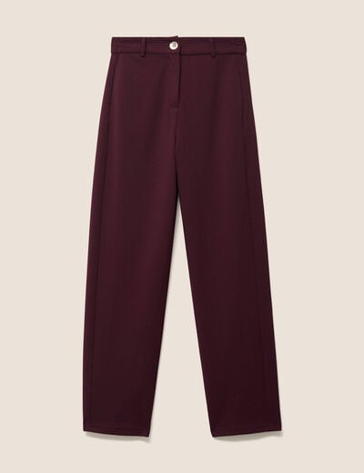 Pantalon bordeaux femme