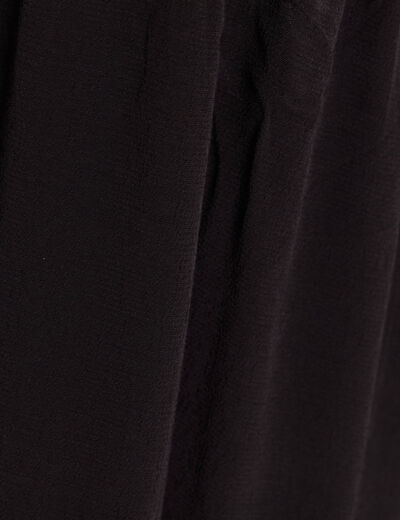 Robe longue &eacute;vas&eacute;e sans manches noir femme