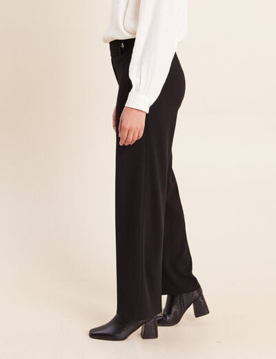 Pantalon taille haute noir femme