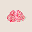 Kimono imprim&eacute; rose fushia femme