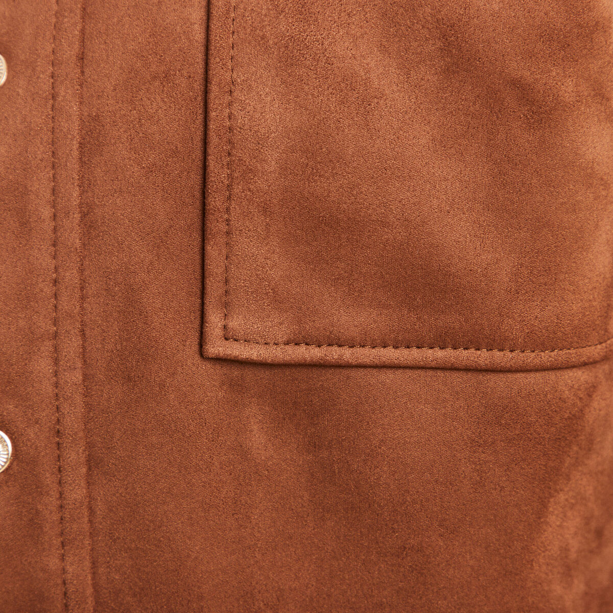 Veste doublée marron foncé femme