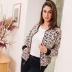 Gilet réversible esprit bomber camel femme