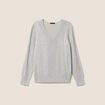 Pull manches longues gris clair femme