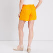 Short paperbag jaune foncé femme