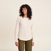 Pull manches longues creme femme