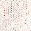 Pull ajour&eacute; col rond ecru femme