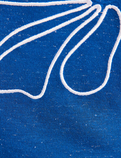 T-shirt manches courtes bleu electrique femme