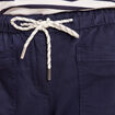Pantalon coupe mom 7/8&egrave;me bleu marine femme