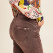 Jean magique L'Unique coupe bootcut marron clair femme