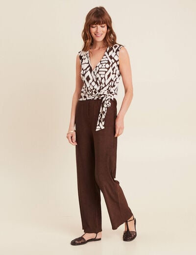 Combinaison marron femme