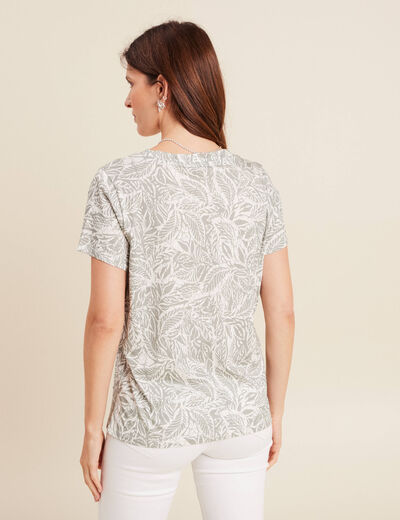 T-shirt manches courtes gris femme
