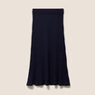 Jupe en maille bleu marine femme