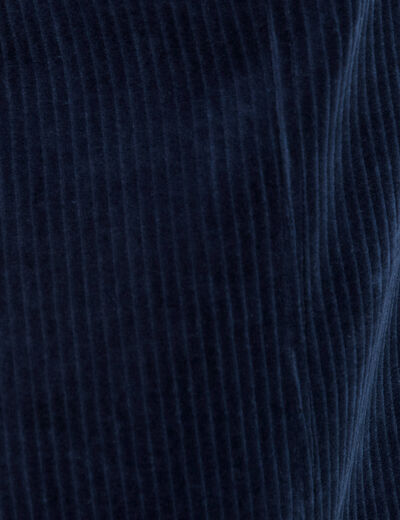 Robe droite velours bleu marine femme
