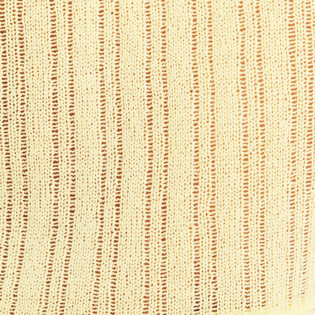 Top sans manches avec dentelle jaune pastel femme