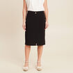 Jupe droite noir femme