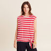 T-shirt manches courtes rouge femme