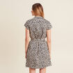 Robe droite zippée sable femme