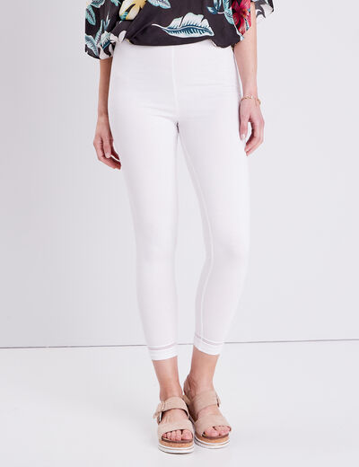Legging taille standard blanc femme