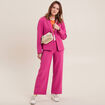 Veste tailleur cintrée rose fushia femme