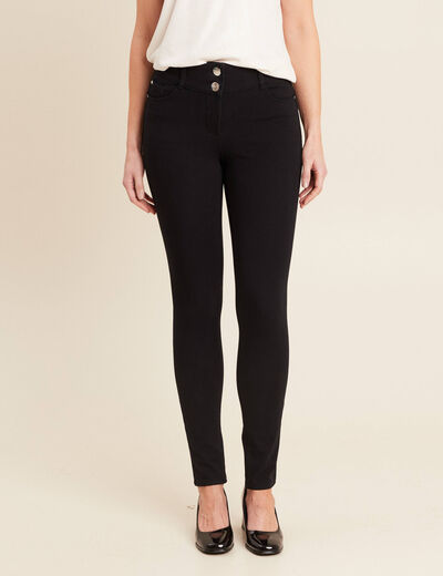 Jean slim stretch noir femme