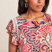 T-shirt manches courtes multicolore femme