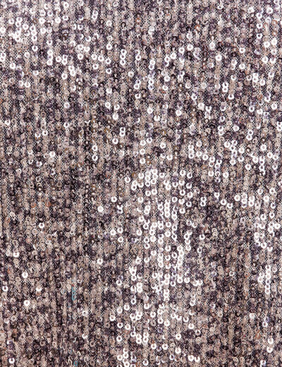 Robe évasée sequins gris argent femme