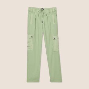 Pantalon cargo vert émeraude femme