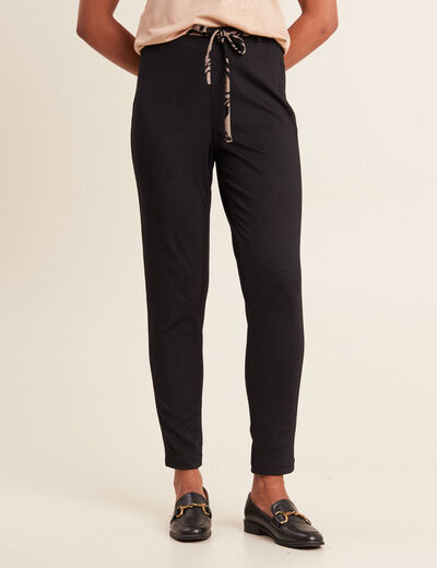 Pantalon jogging réversible noir femme