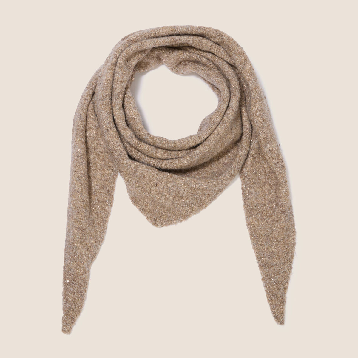 &Eacute;charpe taupe femme