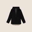 Blazer avec capuche amovible doubl&eacute; noir femme