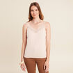 Débardeur thermo-douceur bretelles fines beige femme