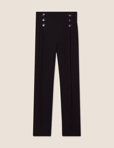 Pantalon flou noir femme