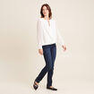 Jean droit denim brut femme