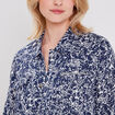 Veste droite boutonnée ecru femme