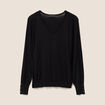 Pull manches longues noir femme