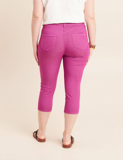 Pantacourt magique Le L&eacute;ger coupe droite violet femme