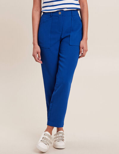 Pantalon urbain 7/8ème bleu electrique femme