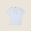 T-shirt manches courtes bleu clair femme