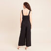 Combinaison r&eacute;versible col c&oelig;ur noir femme