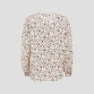 Blouse manches longues beige femme